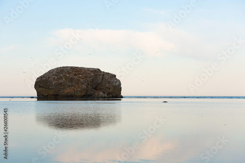 Sea of Okhotsk. Tikhaya Bay, Zametnyi Island, Sakhalin Island