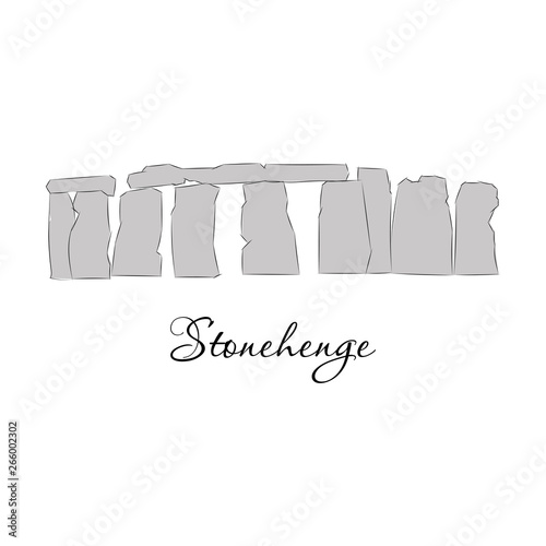stonehenge icon vector on white background, stonehenge trendy filled icons from Stone age collection, stonehenge vector illustration