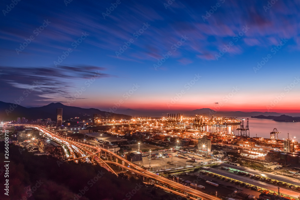 Shenzhen Yantian Port night view
