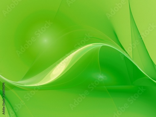 design of abstract smooth curves as green background