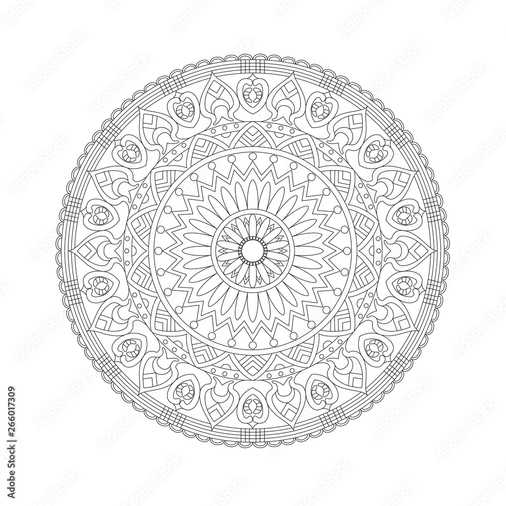 ethnic abstract pattern for meditation