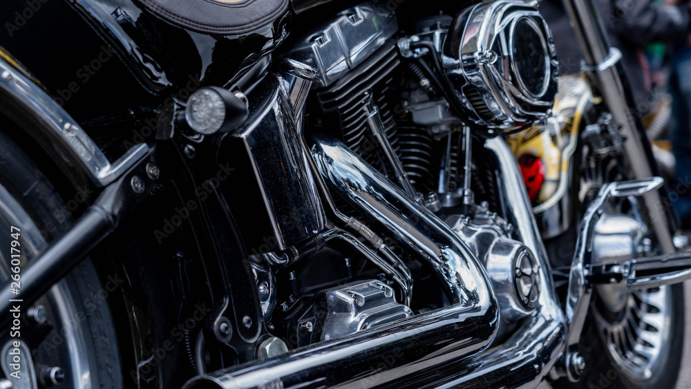 Fototapeta premium Chrome Motorcycle Air Filter