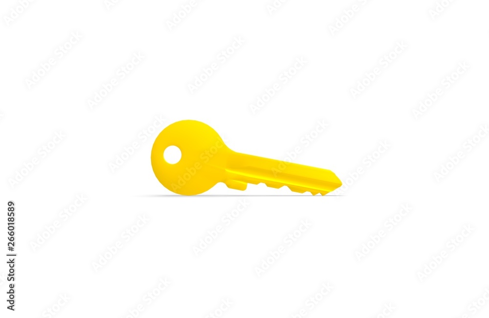 Key isolated object 3D Rendering Key isolated object 3D Rendering