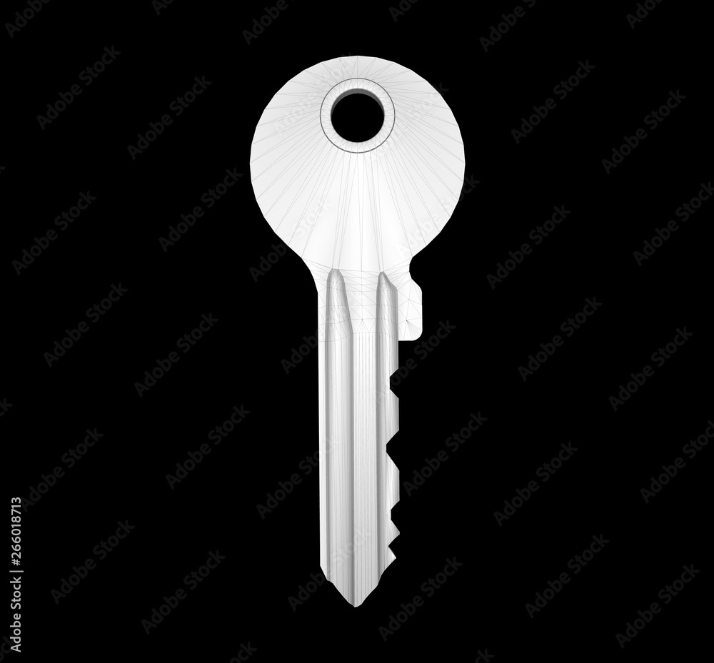 Key isolated object 3D Rendering Key isolated object 3D Rendering