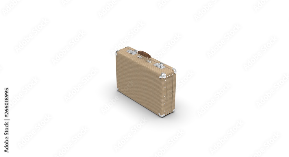 Suitcases isolated on white 3D Rendering Suitcases isolated on white 3D Rendering