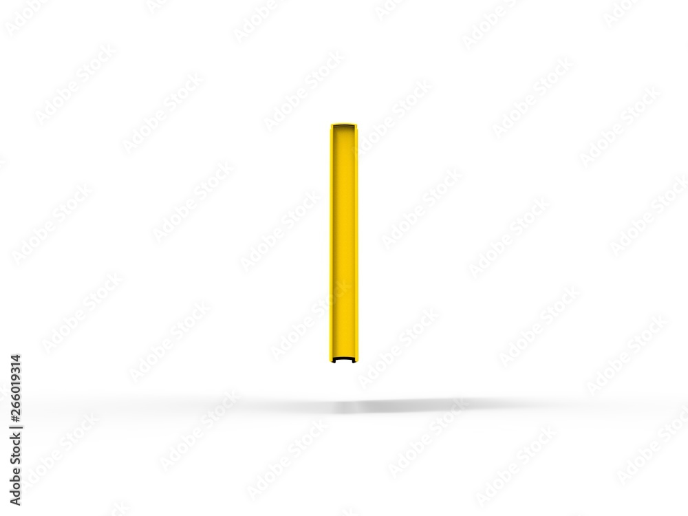 Graphic Book isolated on Yellow 3d rendering Graphic Book isolated on Yellow 3d rendering