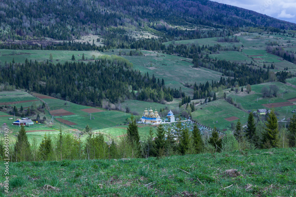 Church in the Carpathian village