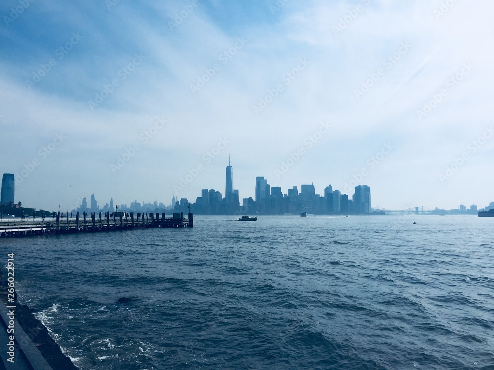 New York Skyline - View from Ellis Island