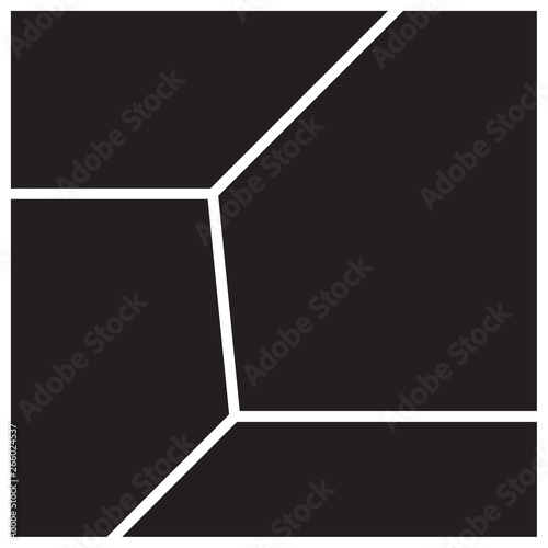 Vector mood board of four frames. Photo collage templates.