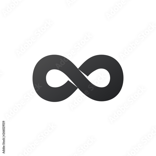infinity symbol or sign, infinity icon, Limitless, unlimited concept. Vector illustration isolated on white background