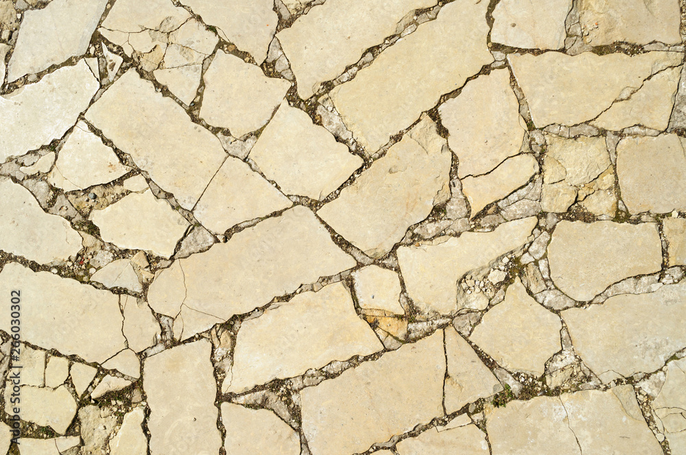 Wall made of natural shale stone fragments. Wall made of natural shale stone fragments.