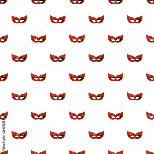 Travel mask pattern seamless vector repeat for any web design © anatolir