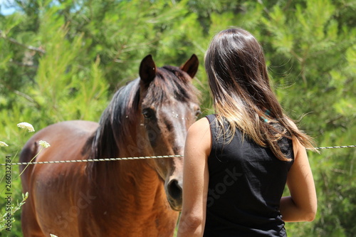 la femme et son cheval