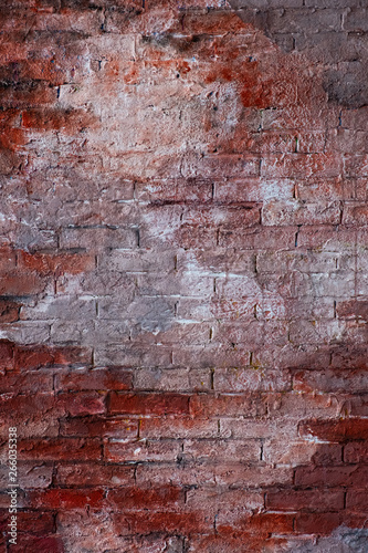 red vintage stylish brick wall