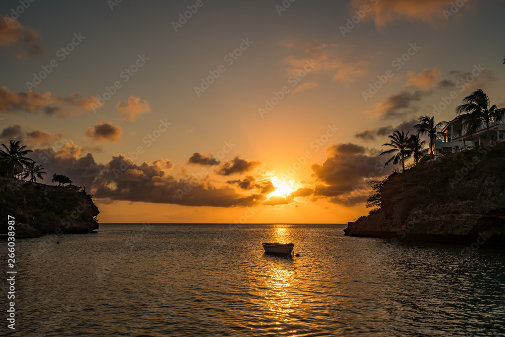   Lagun Sunset  Views arund the small caribbean Island of Curacao