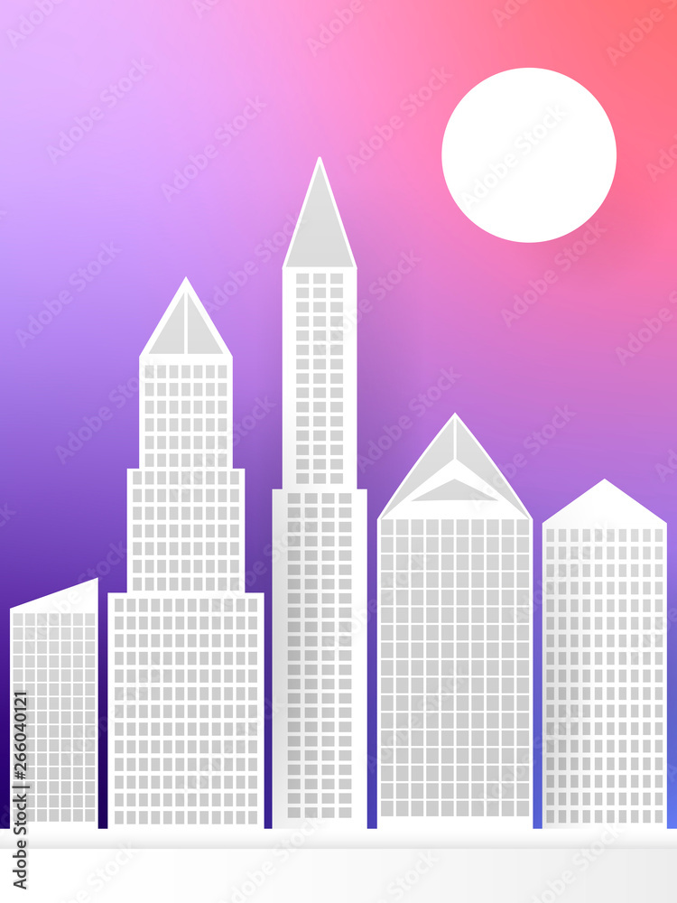 City paper abstract multi-colored background for your needs . Vector