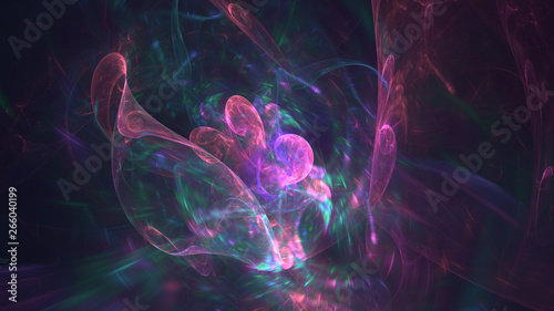 Glowing neon splash abstract backround