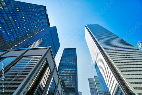 Toronto  Ontario  Canada-5 April  2019  Scenic Toronto financial district skyline and modern architecture