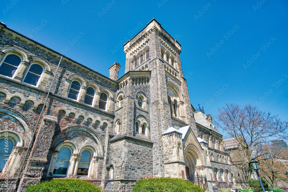 Old Toronto University Campus and buildings located in city downtown area