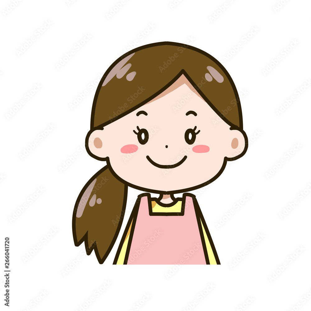 女性 バストアップイラスト 女性 バストアップイラスト