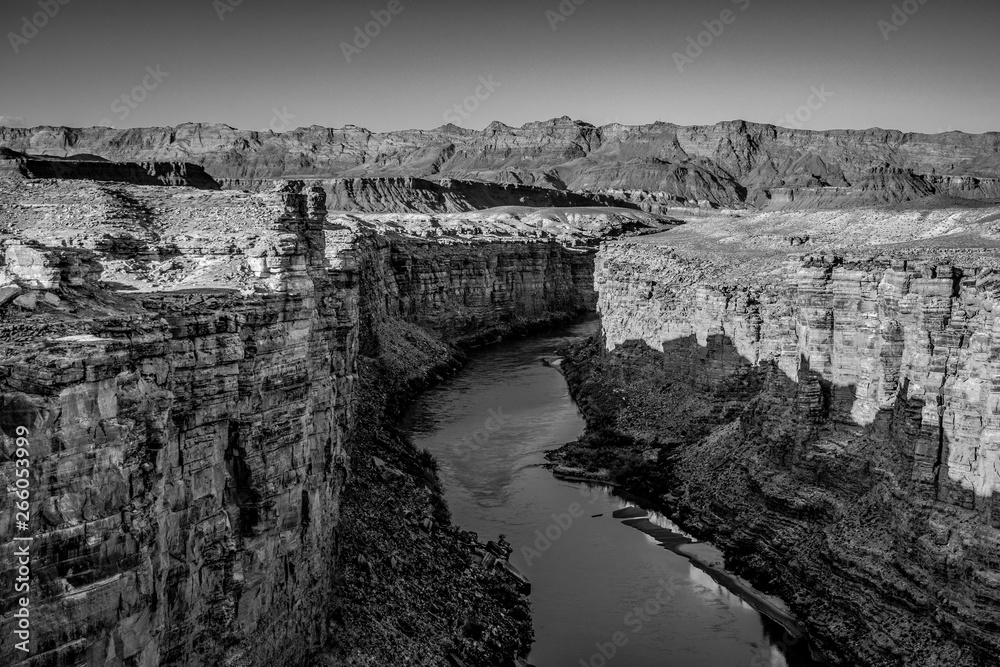 Colorado river runs through the canyon - travel photography