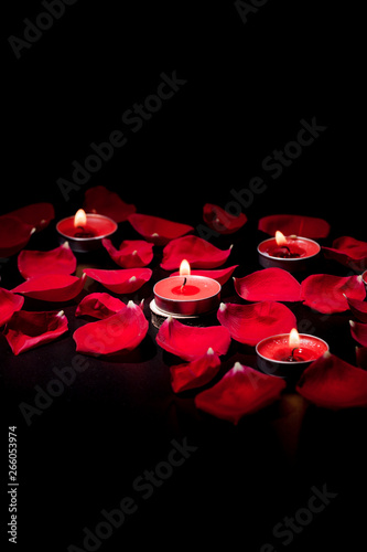Roses and candles