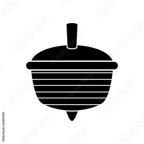 Isolated colored spin toy for kids icon - Vector