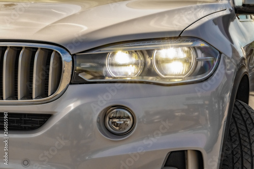 Luxury SUV Headlight © Stephen