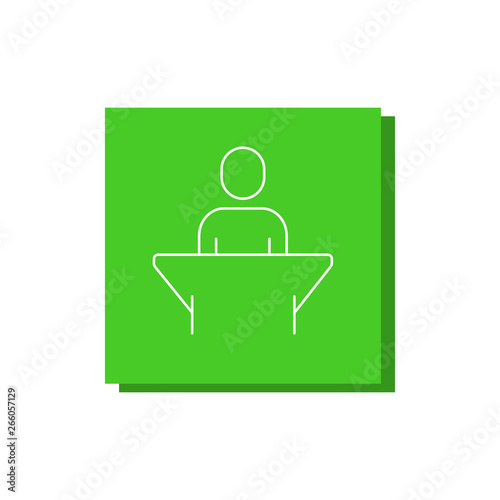 Projector Business Presentation Vector icon