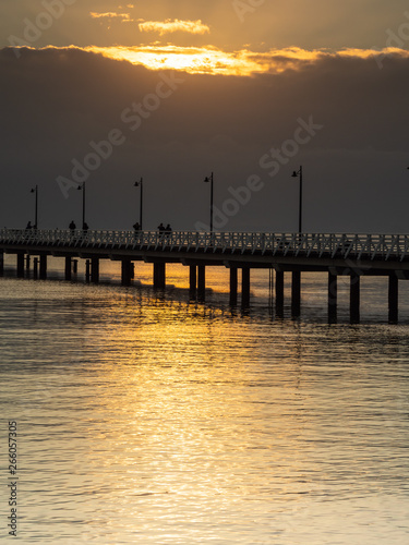 Pier Morning Seaside Sunrise