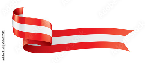 Austria flag, vector illustration on a white background