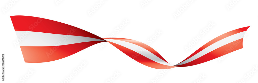 Austria flag, vector illustration on a white background Austria flag, vector illustration on a white background