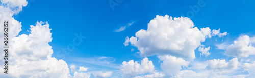 panorama sky and cloud in summertime beautiful background