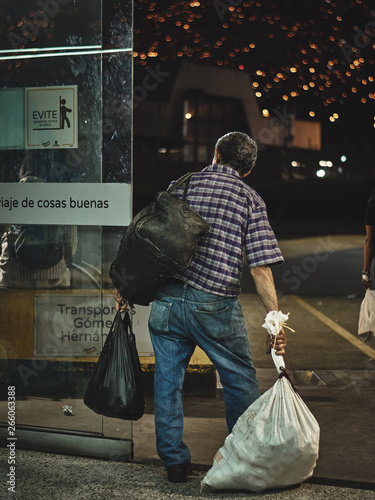 Man waiting something