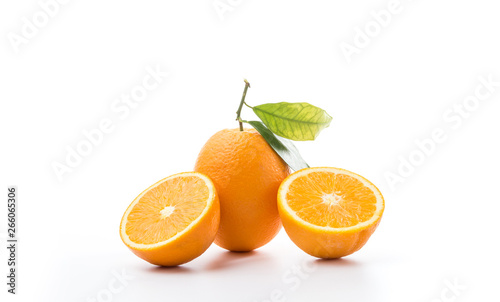 Fresh and delicious oranges and orange juice