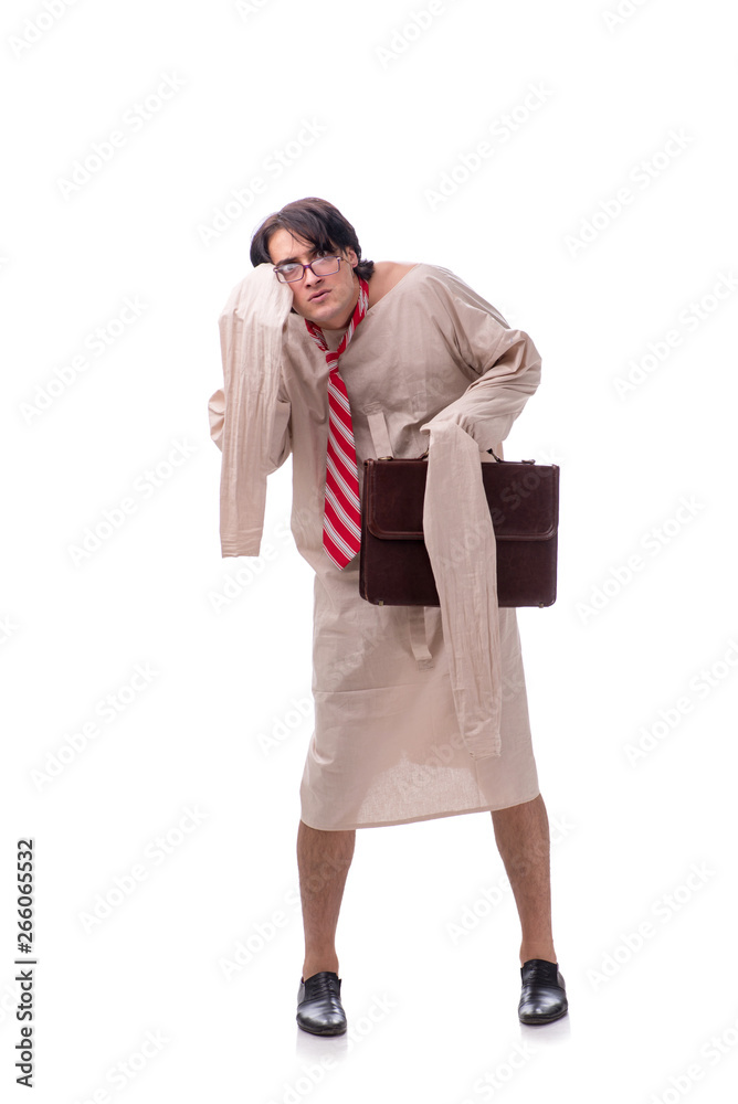 Young mad man isolated on white Young mad man isolated on white