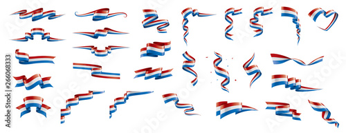 Netherlands flag, vector illustration on a white background