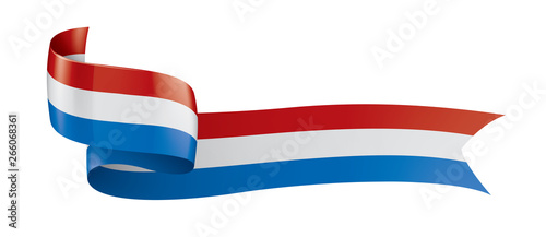 Netherlands flag, vector illustration on a white background