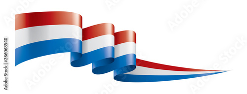 Netherlands flag, vector illustration on a white background