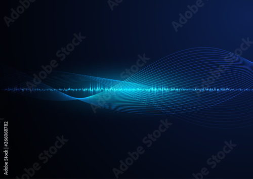 line soundwave abstract background