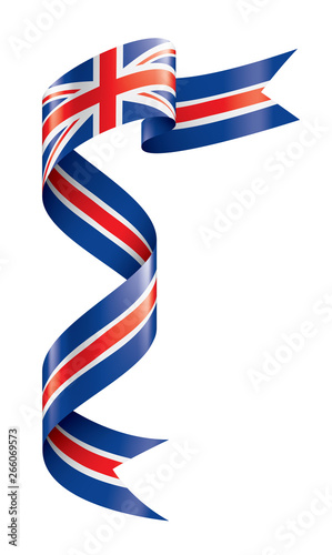 United Kingdom flag, vector illustration on a white background