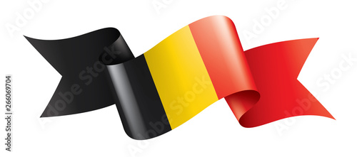 Belgium flag, vector illustration on a white background