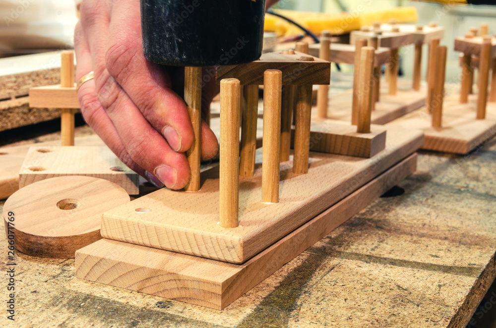 Carpentry workshop for the manufacture of wooden toys Carpentry workshop for the manufacture of wooden toys