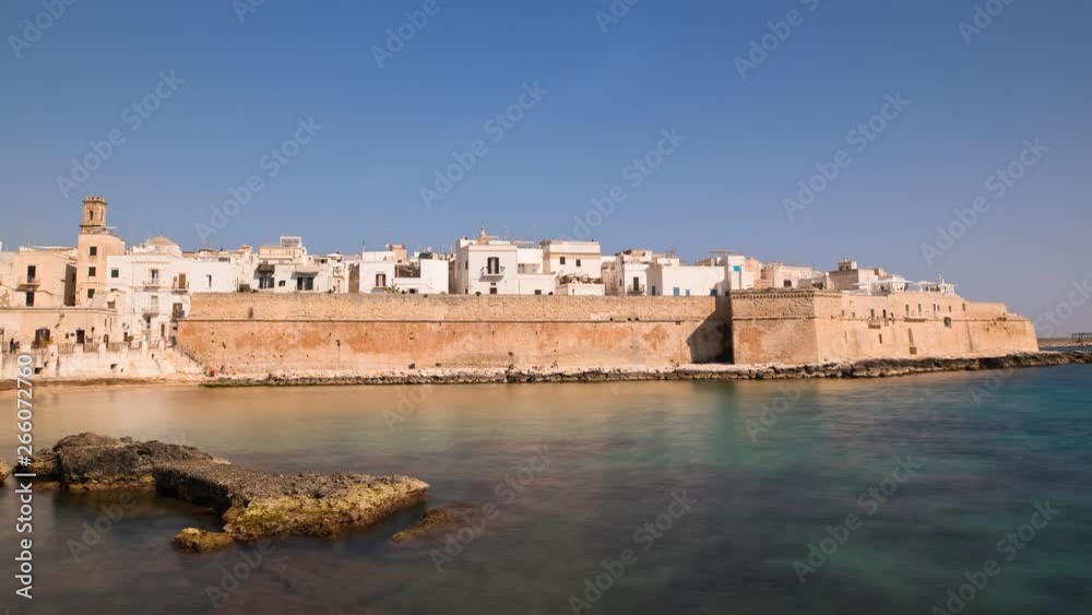 Panoramic view of Monopoli. Puglia. Italy. Time-lapse. Panoramic view of Monopoli. Puglia. Italy. Time-lapse.