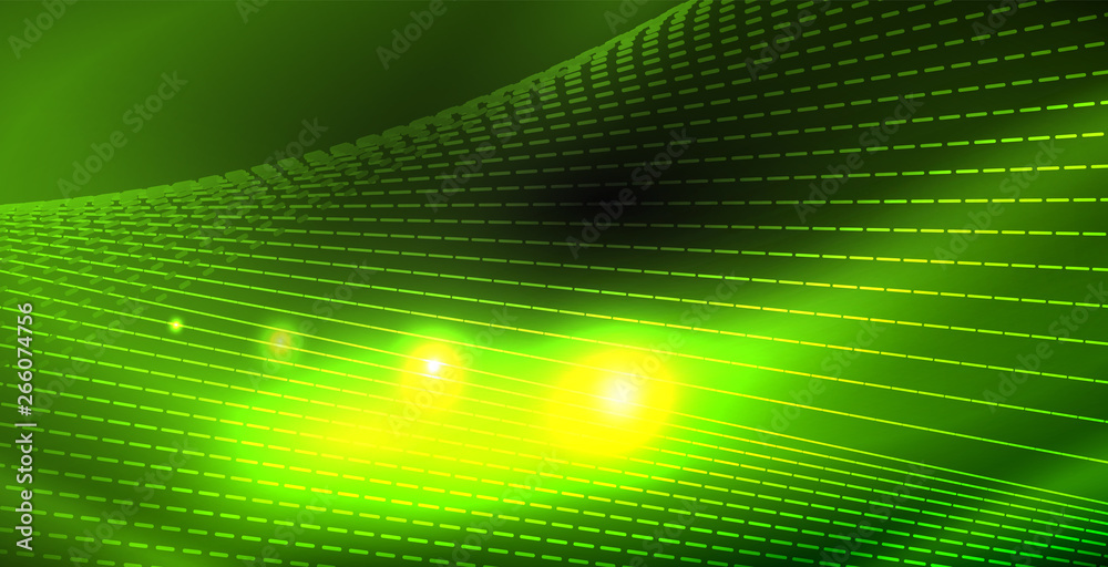 Glossy shiny glowing neon waves Glossy shiny glowing neon waves