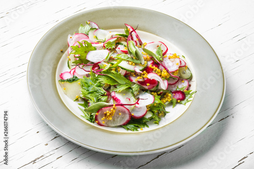 Spring salad with radishes