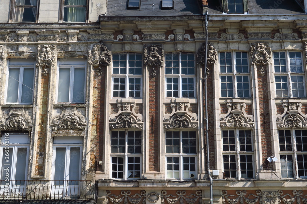 Obraz premium Vielle façade; vieux Lille