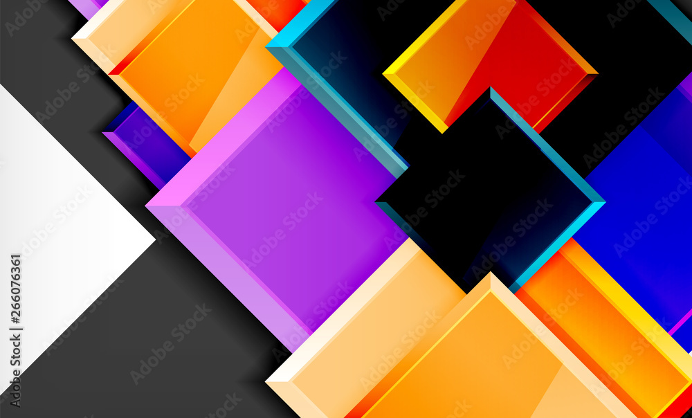 Color squares futuristic abstract background Color squares futuristic abstract background