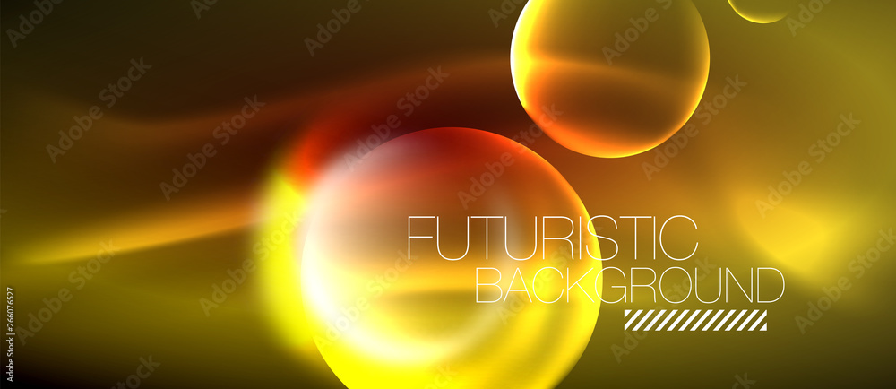 Vector glowing neon circles abstract background Vector glowing neon circles abstract background