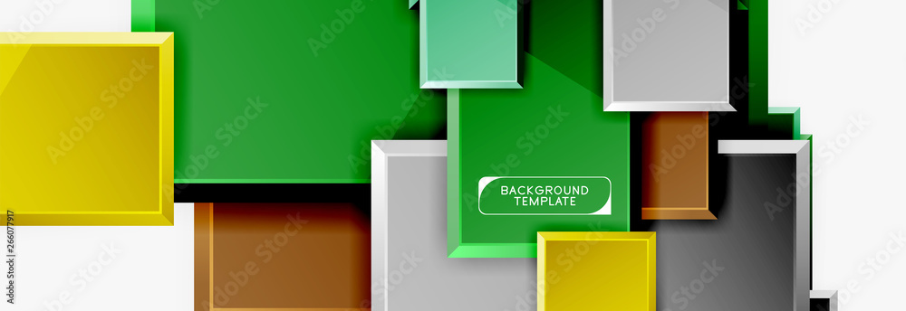 Abstract square composition for background, banner or logo Abstract square composition for background, banner or logo
